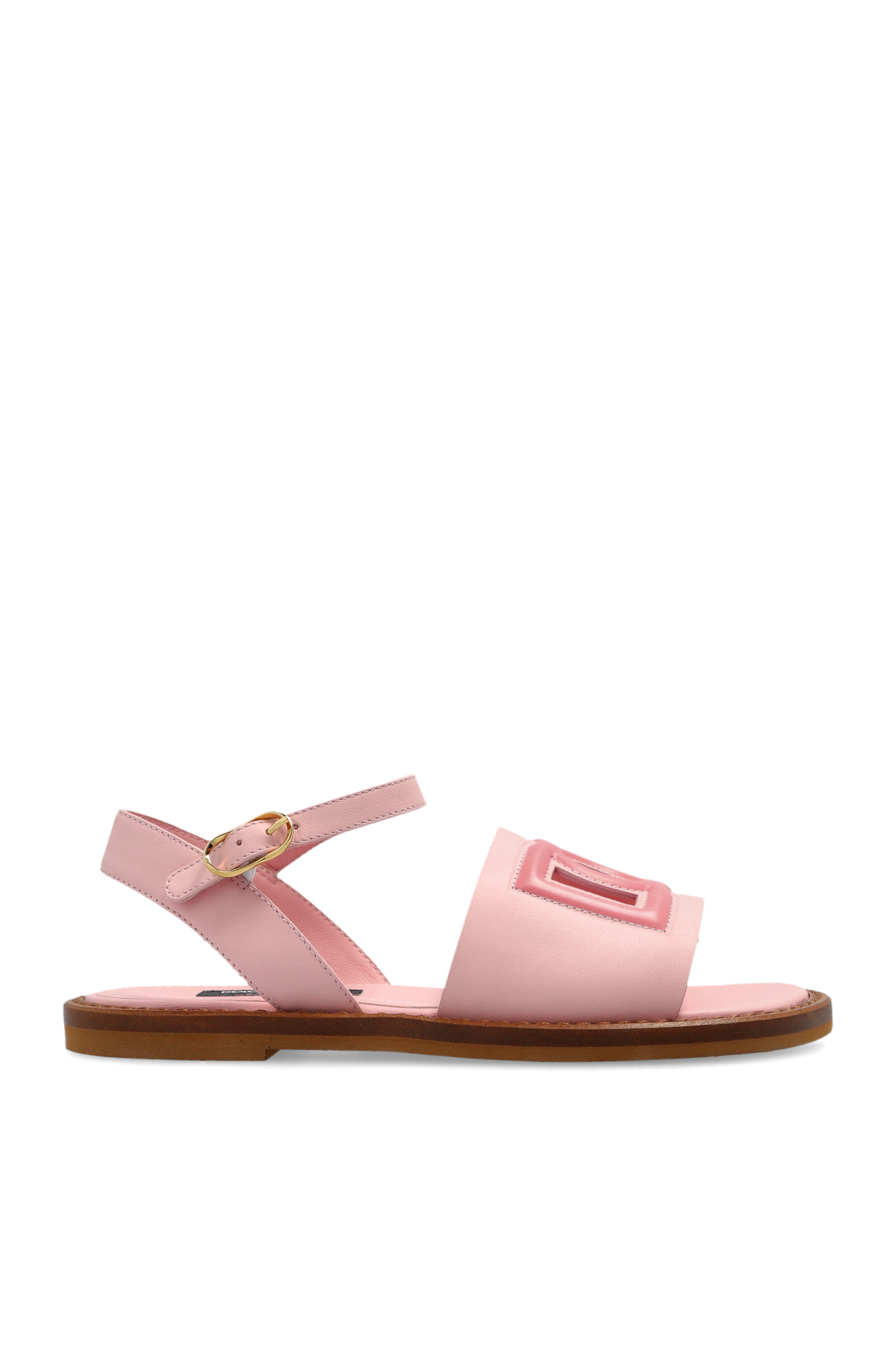 Pink Leather sandals Dolce & Gabbana Kids - Vitkac AS